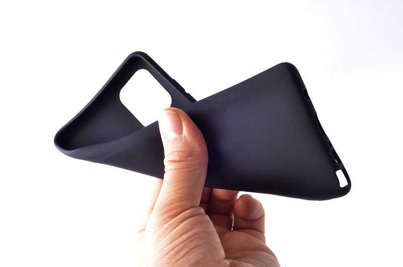 Samsung Galaxy A81 (Note 10 Lite) Kılıf Yumuşak Dokulu Soft Esnek Mat Renkli Silikon Kapak (PREMİER) Siyah