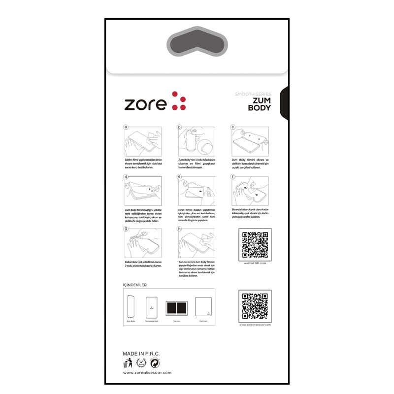 Apple iPhone 12 HEPTEKİLETİŞİM Mat Zum Body Arka Koruyucu