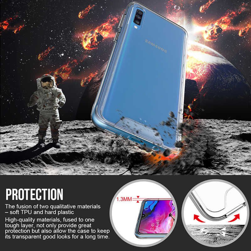 Samsung Galaxy A70 Kılıf HEPTEKİLETİŞİM Gard Silikon