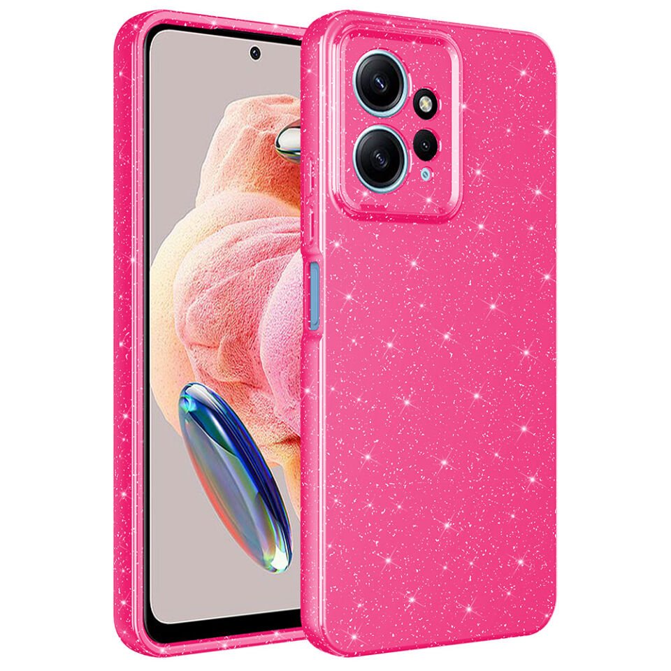 Xiaomi Redmi Note 12 4G Kılıf Kamera Korumalı Simli Lüks HEPTEKİLETİŞİM Koton Kapak