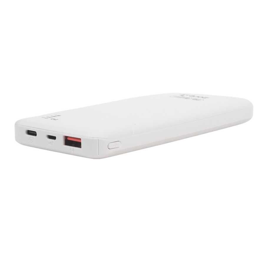Led Işıklı Taşınabilir Powerbank 20W 10000 mAh (ZR-PW03 PD) Beyaz