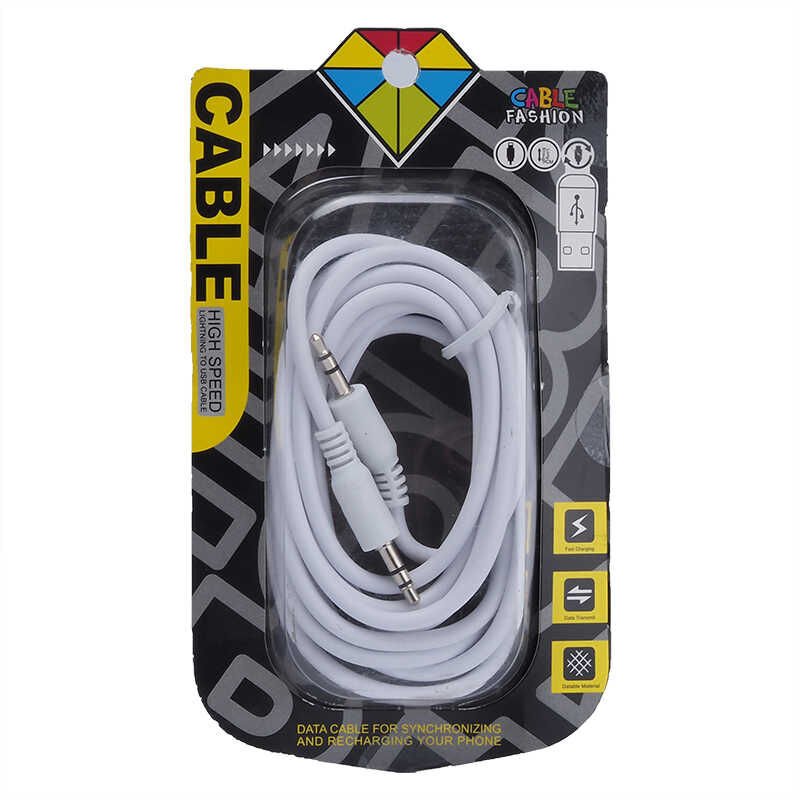 ​​HEPTEKİLETİŞİM Naylon 2 Metre Aux Kablo