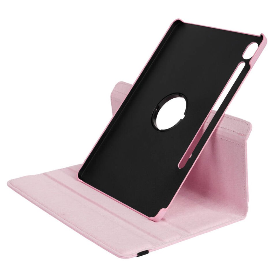 Samsung Galaxy Tab S10 Dönebilen Standlı 360 Tam Korumalı Tablet KIlıf (D-T) Pembe Koyu