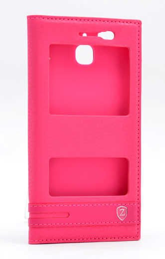 Huawei GR3 Kapaklı Kılıf Darbelere Karşı Tam Korumalı (ELİTE) Pembe