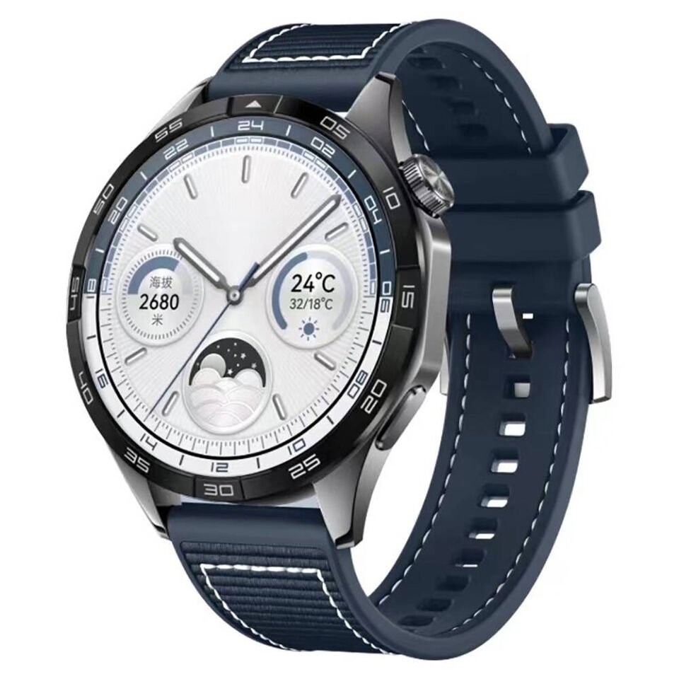 Huawei GT2 46mm HEPTEKİLETİŞİM KRD-102 22mm Silikon Kordon
