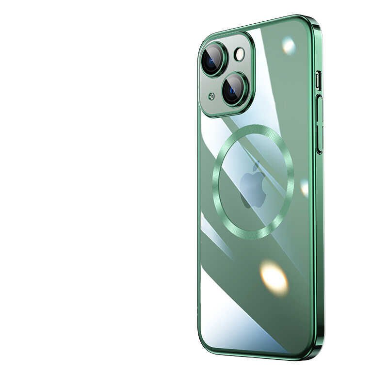 Apple iPhone 14 Plus Kılıf Wireless Şarj Özellikli Sert PC HEPTEKİLETİŞİM Riksos Magsafe Kapak
