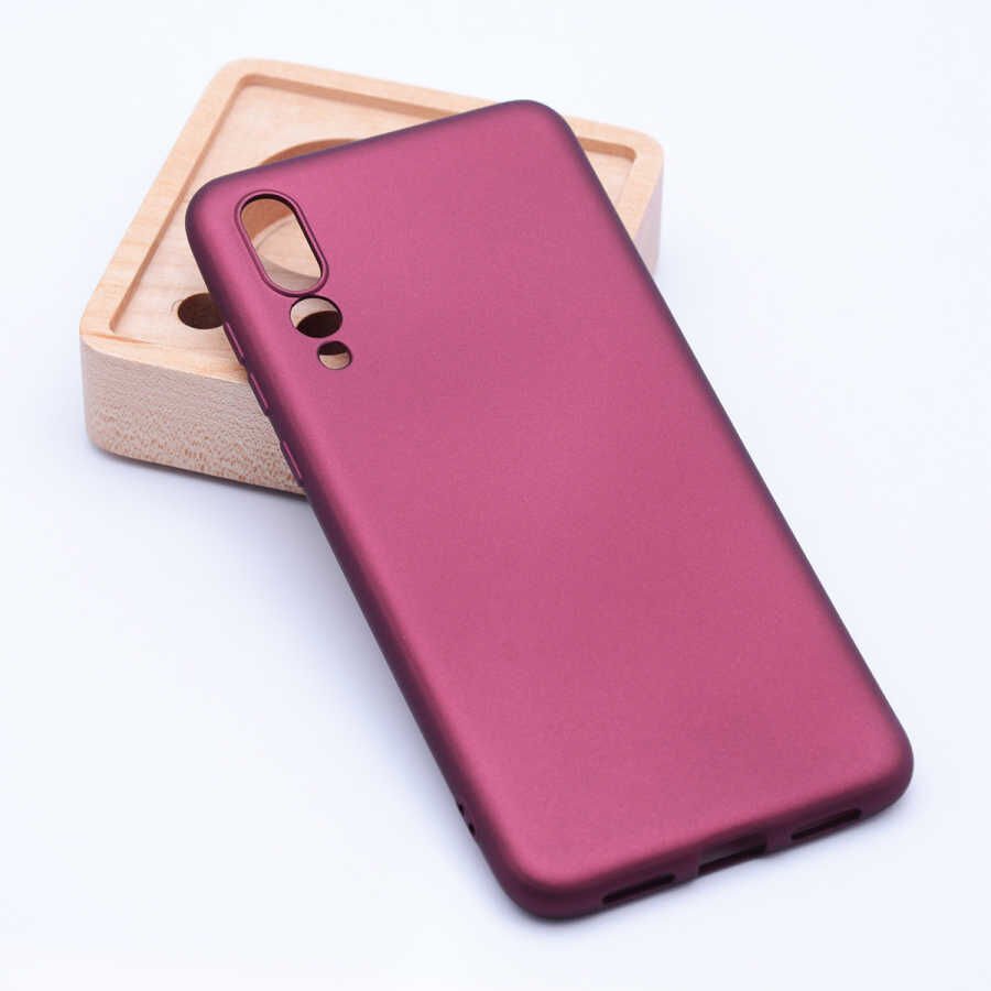 Huawei P20 Pro Kılıf Yumuşak Dokulu Soft Esnek İnce Mat Renkli Silikon Kapak (PREMİER) Rose Gold