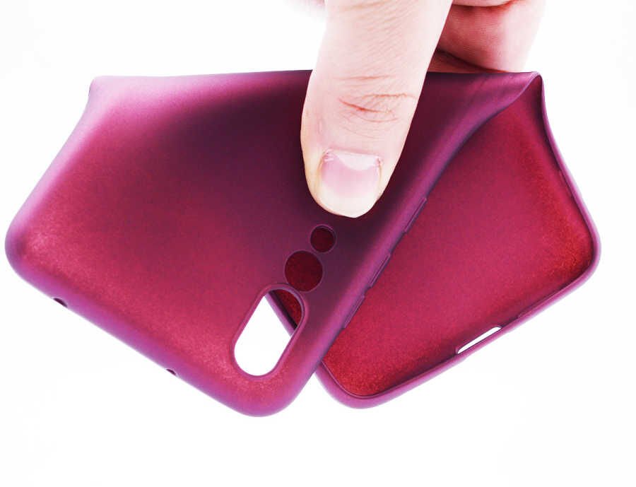 Huawei P20 Pro Kılıf Yumuşak Dokulu Soft Esnek İnce Mat Renkli Silikon Kapak (PREMİER) Saks Mavi