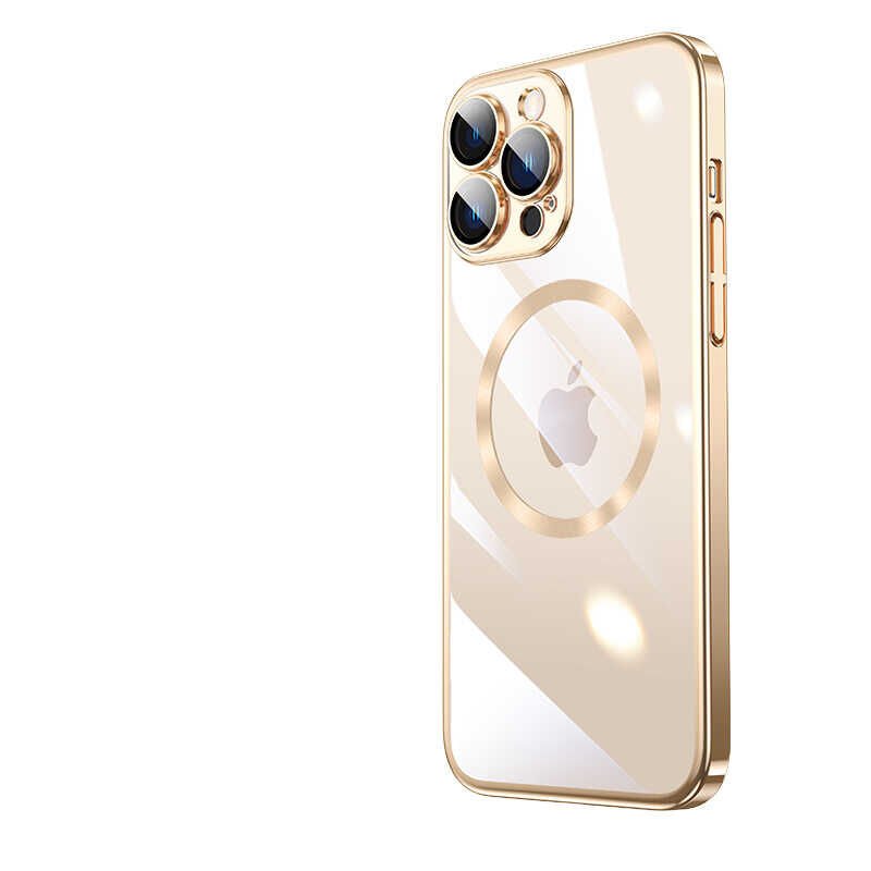 Apple iPhone 13 Pro Kılıf Wireless Şarj Özellikli Sert PC HEPTEKİLETİŞİM Riksos Magsafe Kapak