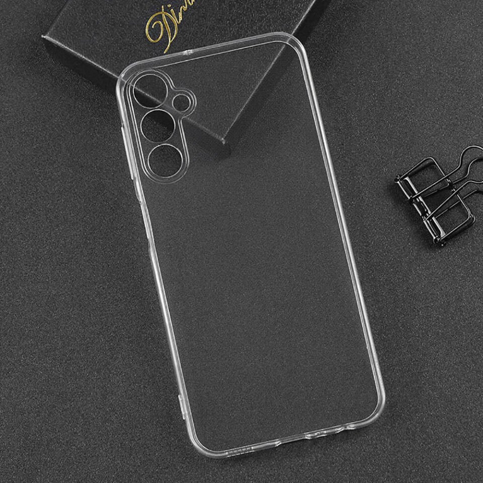 Samsung Galaxy A55 Şeffaf Kılıf Yumuşak İnce Tasarımlı Kapak (SÜPER) Renksiz
