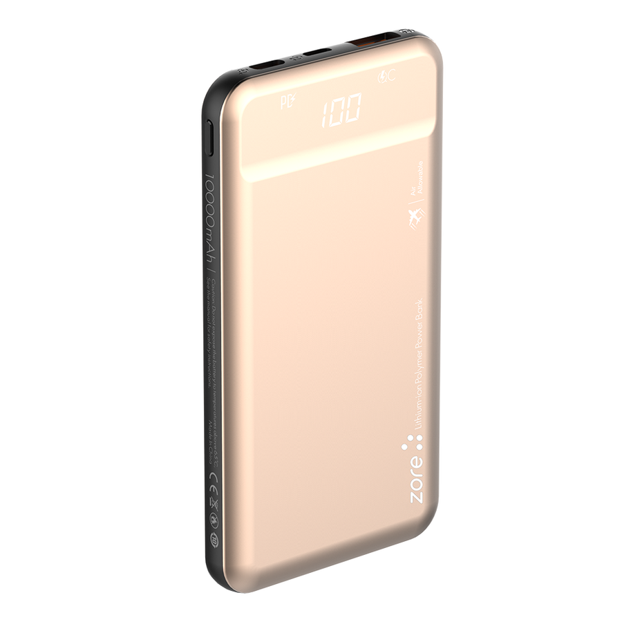 Powerbank 10000 Mah (ZR-1015) Gold