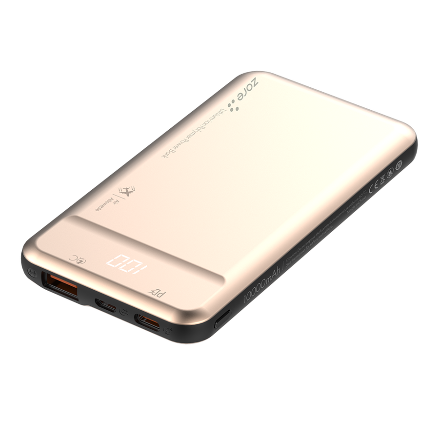 Powerbank 10000 Mah (ZR-1015) Gold