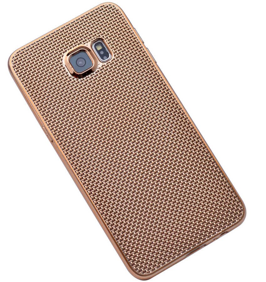 Samsung Galaxy S6 Edge Kılıf HEPTEKİLETİŞİM Hasırlı Silikon