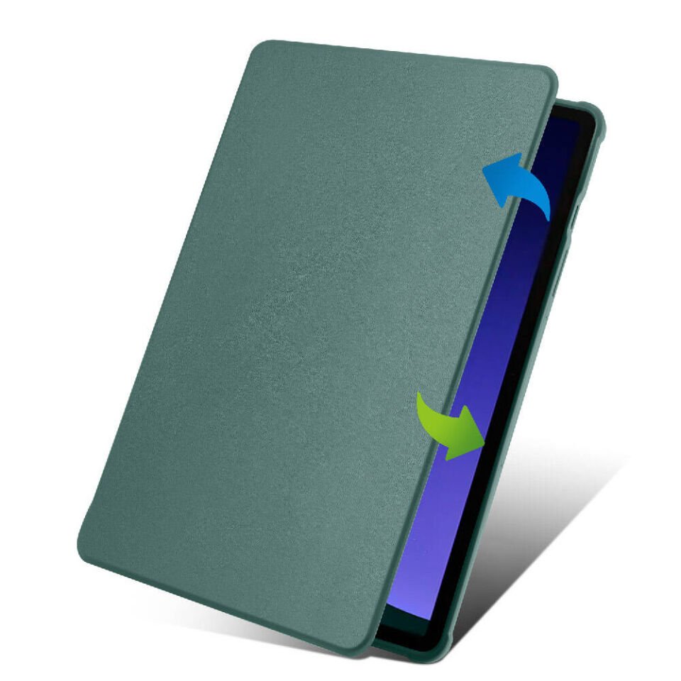 Samsung Galaxy Tab S10 Kılıf Kalemlikli Standlı Uyku Modlu Akıllı Kapak (TER) Pembe