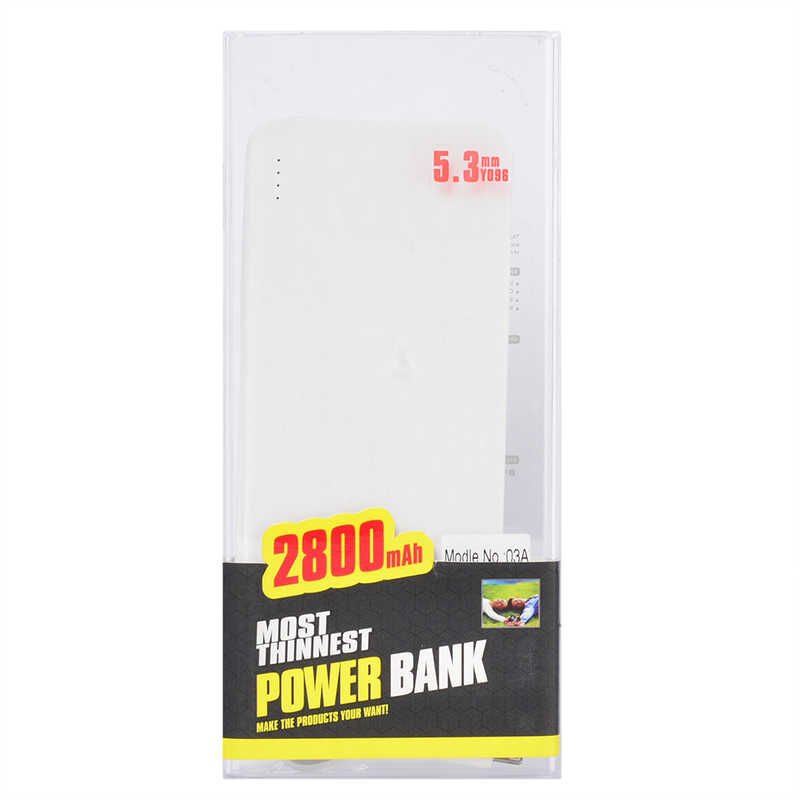 Powerbank 2800 Mah  (Bilitong Y096) Beyaz