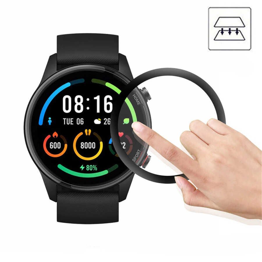 Xiaomi Mi Watch Color HEPTEKİLETİŞİM PMMA Pet Saat Ekran Koruyucu