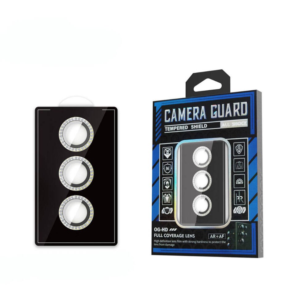 Samsung Galaxy S24 Kamera Lens Koruyucu Cam Filmi (Diamond) Sarı