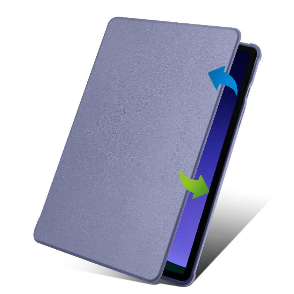 Samsung Galaxy Tab S10 Kılıf Kalemlikli Standlı Uyku Modlu Akıllı Kapak (TER) Açık Yeşil