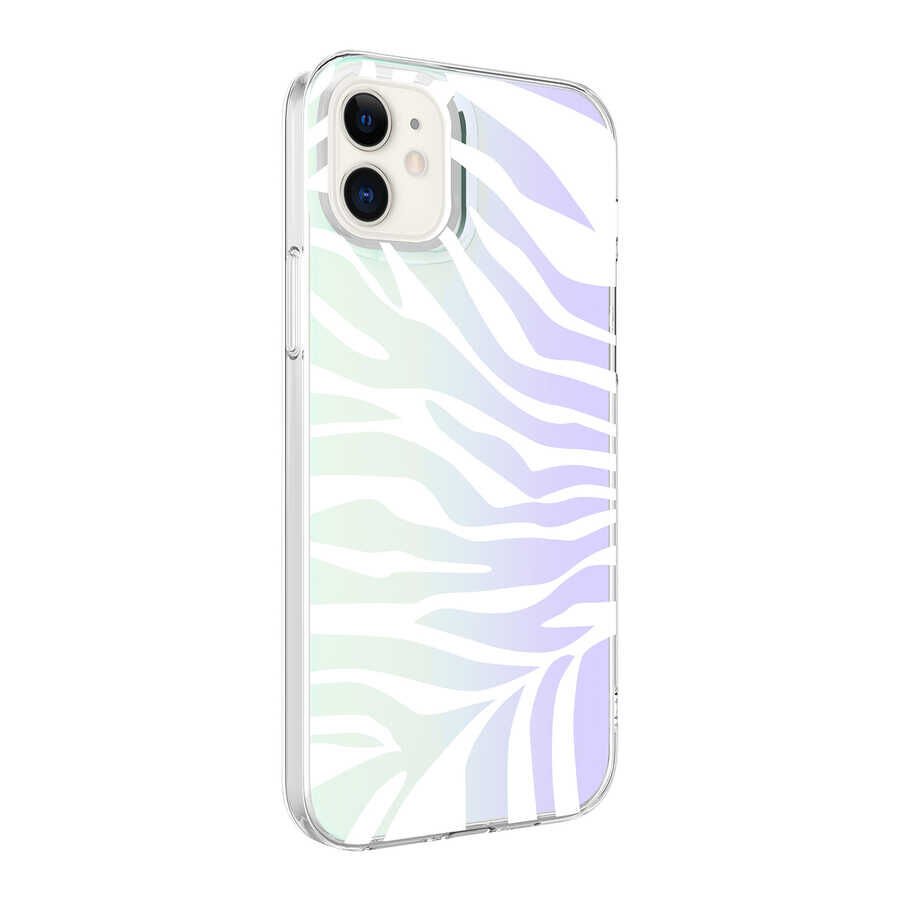 Apple iPhone 11 Kılıf HEPTEKİLETİŞİM M-Blue Desenli Kapak