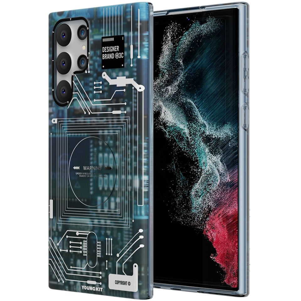 Samsung Galaxy S22 Ultra Kılıf YoungKit Technology Serisi Kapak