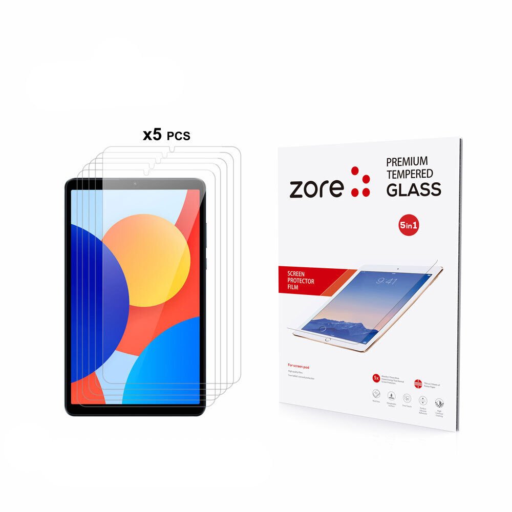 Xiaomi Redmi Pad SE 8.7 HEPTEKİLETİŞİM 5in1 Tablet Temperli Cam Ekran Koruyucu