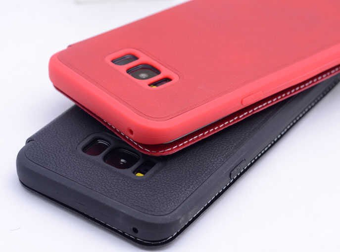 Samsung Galaxy S8 Plus Kapaklı Kılıf Mıknatıslı 360 Tam Korumalı (DOLCE) Turkuaz