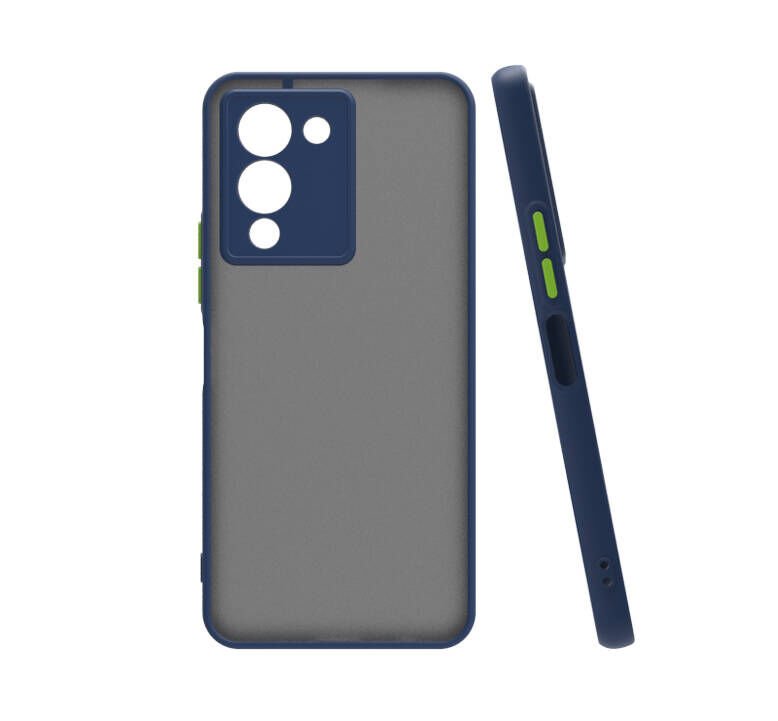 İnfinix Note 12 Kılıf Mat Kamera Korumalı Renkli Tuşlu Sert Silikon Kapak (HUX) Siyah