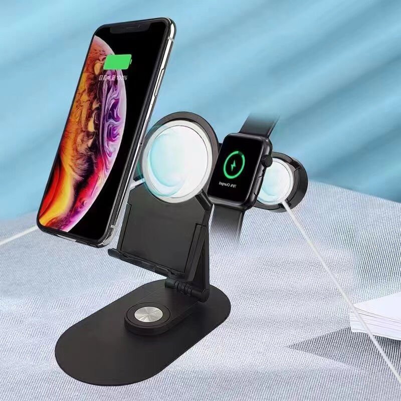 HEPTEKİLETİŞİM SX08 Magsafe Şarj Bölmeli Telefon - Akıllı Saat Standı