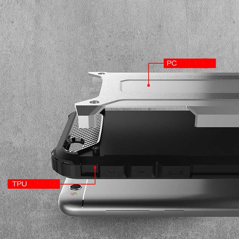 Xiaomi Redmi Go Kılıf Armor Köşe Korumalı Çift Katman Tank Zırh Kapak (CRASH) Rose Gold