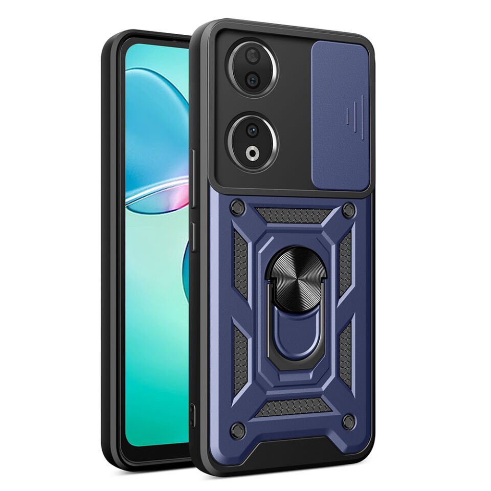Honor 90 Kılıf Magnetik Standlı Kamera Korumalı HEPTEKİLETİŞİM Sürgülü Vega Kapak