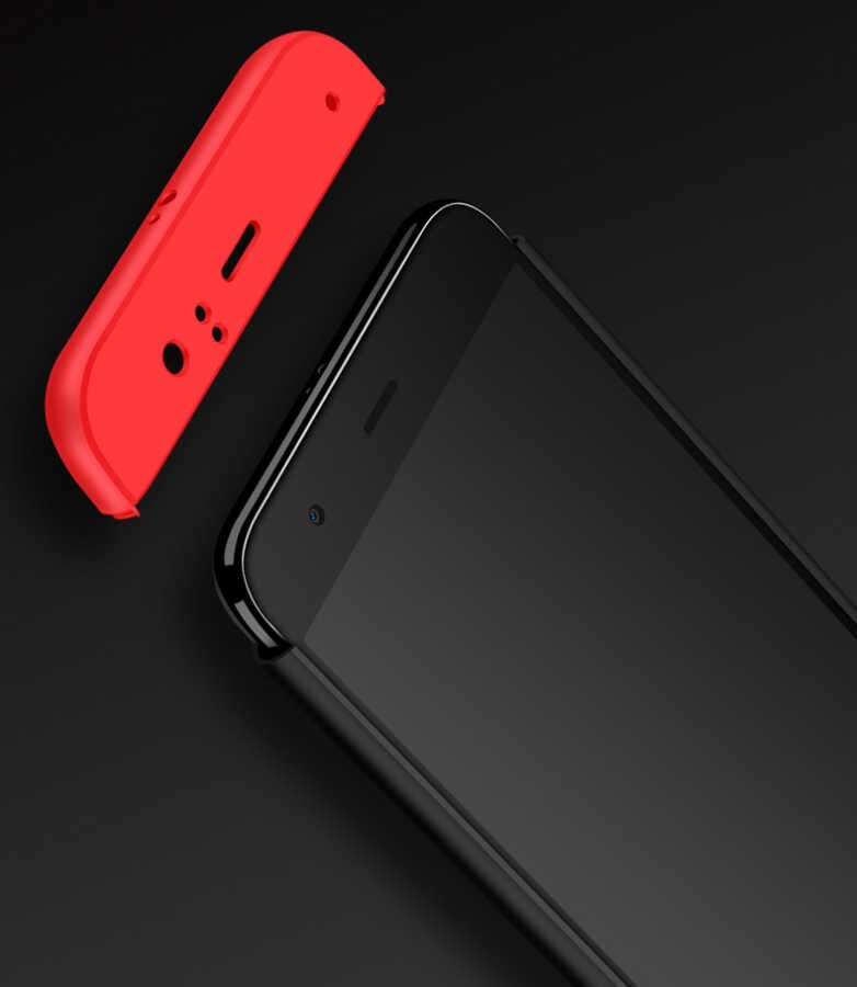 Xiaomi Mi 6 Kılıf 360 Tam Koruma Ön Ve Arka Sert Mika Kapak Orjinal Ays Gkk Kapak Mavi