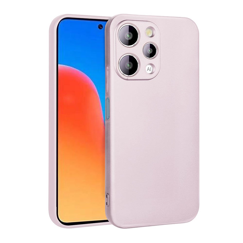 Xiaomi Redmi 12 Kılıf Yumuşak Dokulu Soft İnce Mat Silikon Kapak (PREMİER) Rose Gold