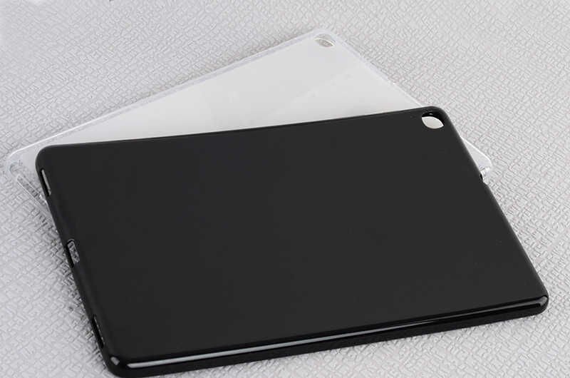 Samsung Galaxy Tab A 10.1 Inç T510 T515 T517 Şeffaf Silikon Tablet Kılıf Korunaklı Yapı (T-SÜPER) Siyah