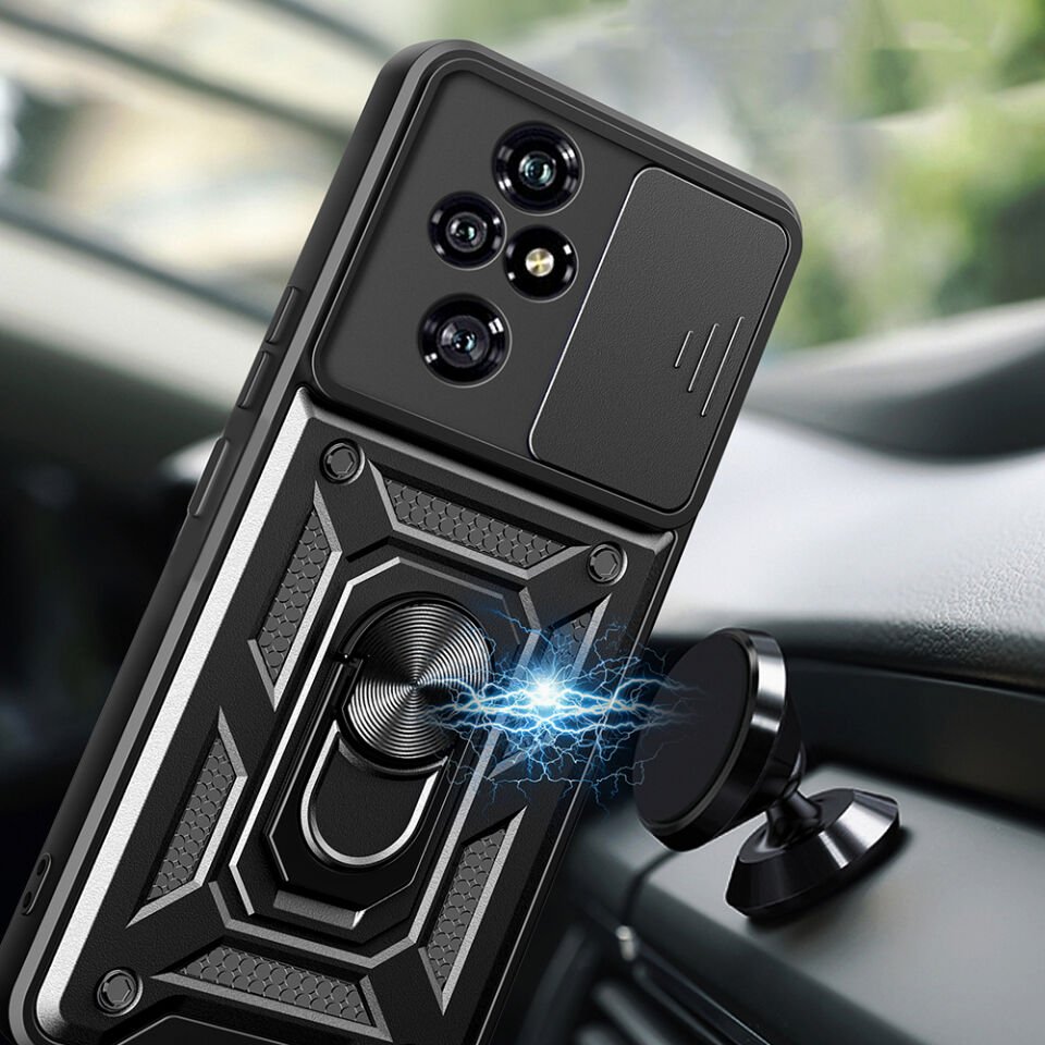 Honor 200 Pro Kılıf Magnetik Standlı Kamera Korumalı HEPTEKİLETİŞİM Sürgülü Vega Kapak