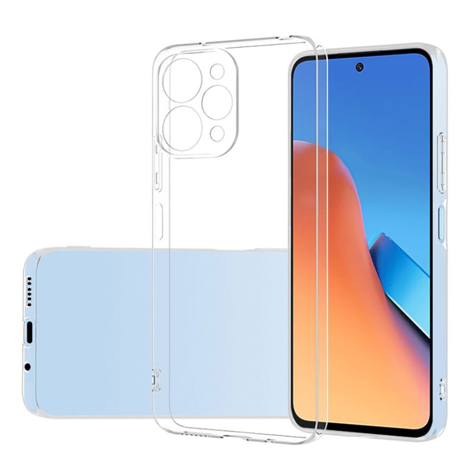 Xiaomi Redmi 12 Şeffaf Kılıf Yumuşak İnce Tasarımlı Kapak (SÜPER) Renksiz