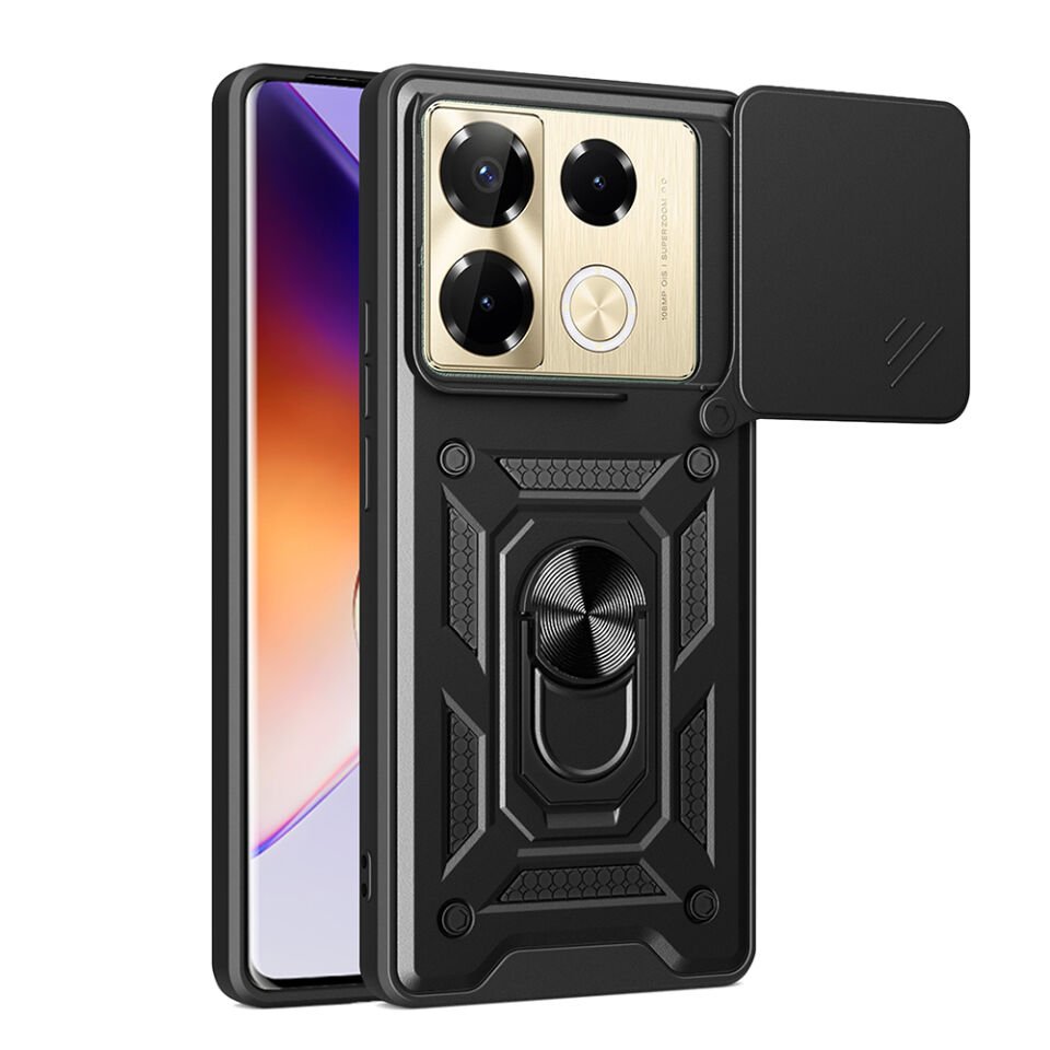 İnfinix Note 40 Pro Kılıf Magnetik Standlı Kamera Korumalı HEPTEKİLETİŞİM Sürgülü Vega Kapak