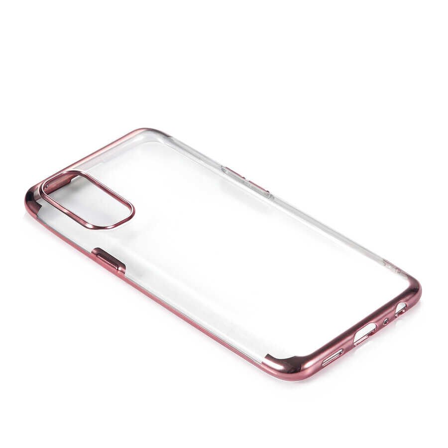 Oppo Reno 4 Kılıf HEPTEKİLETİŞİM Dört Köşeli Lazer Silikon Kapak