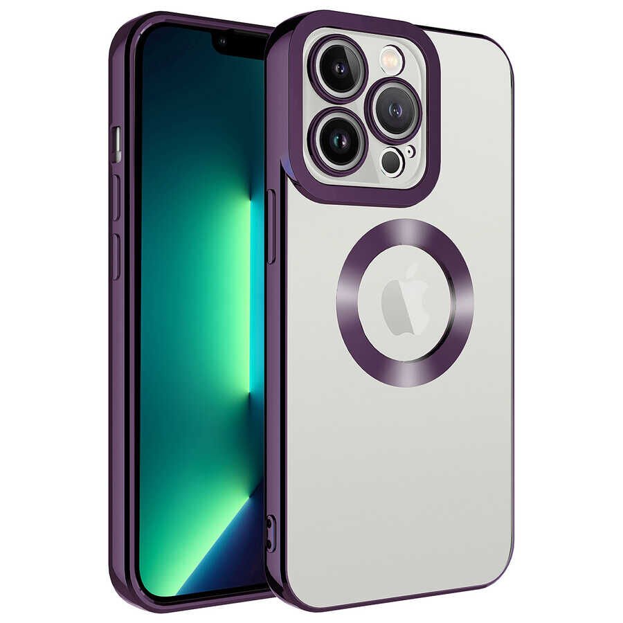 Apple iPhone 13 Pro Kılıf Kamera Korumalı Logo Gösteren HEPTEKİLETİŞİM Omega Kapak