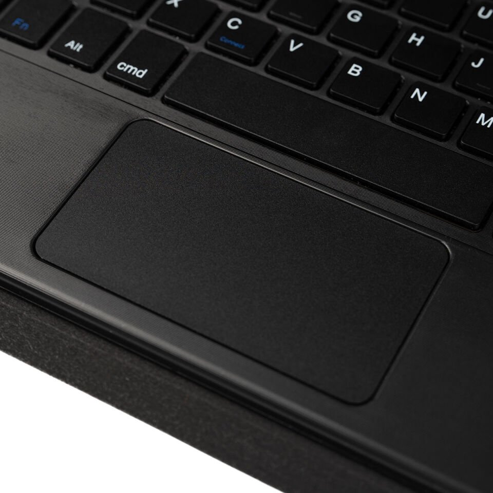 Samsung Galaxy Tab S10 Border Keyboard Bluetooh Bağlantılı Standlı Klavyeli Tablet Kılıfı Siyah
