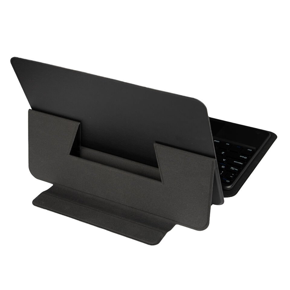 Samsung Galaxy Tab S10 Border Keyboard Bluetooh Bağlantılı Standlı Klavyeli Tablet Kılıfı Siyah