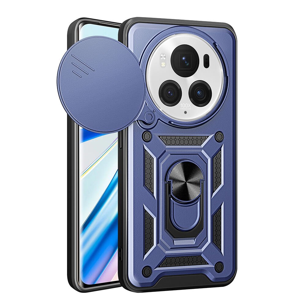 Honor Magic 6 Pro Kılıf Magnetik Standlı Kamera Korumalı HEPTEKİLETİŞİM Sürgülü Vega Kapak