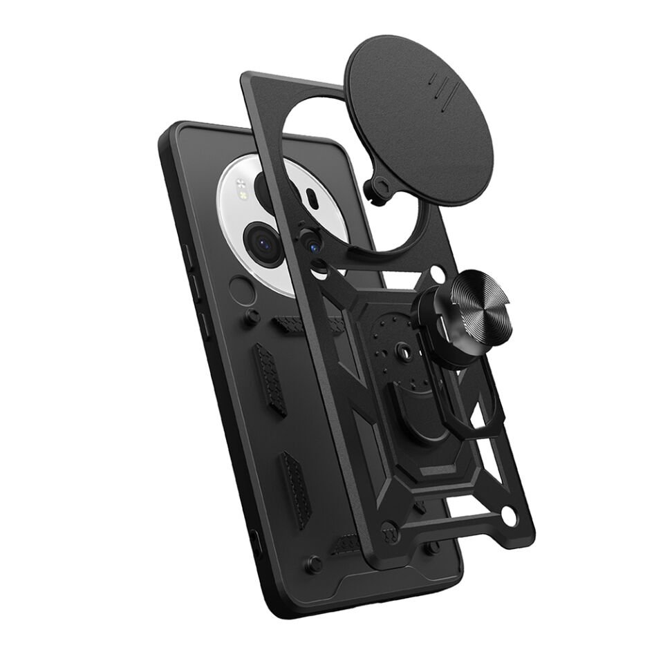 Honor Magic 6 Pro Kılıf Magnetik Standlı Kamera Korumalı HEPTEKİLETİŞİM Sürgülü Vega Kapak