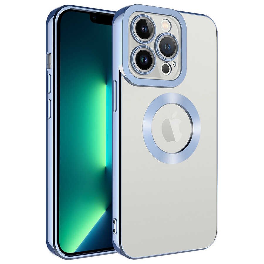Apple iPhone 13 Pro Max Kılıf Kamera Korumalı Logo Gösteren HEPTEKİLETİŞİM Omega Kapak