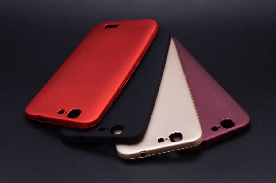 Huawei Ascend G7 Kılıf Yumuşak Dokulu Soft Esnek İnce Mat Renkli Silikon Kapak (PREMİER) Gold