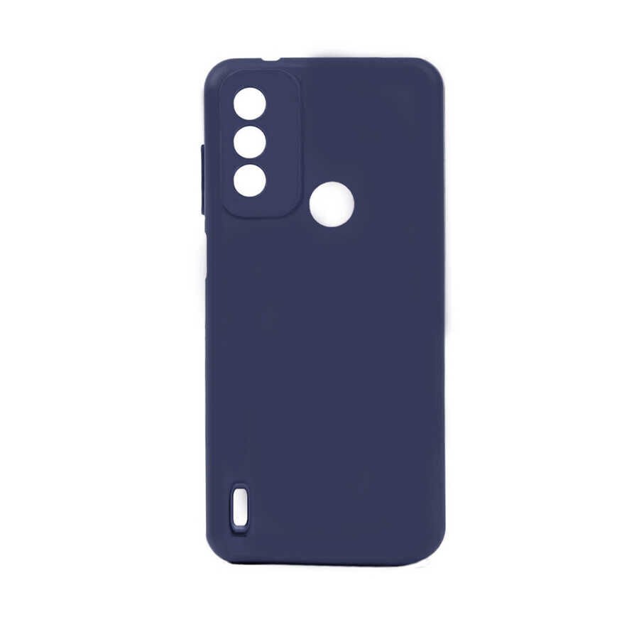 Tecno Spark 6 Go Kılıf Kamera Korumalı Esnek Renkli Silikon Kapak (Biye) Siyah