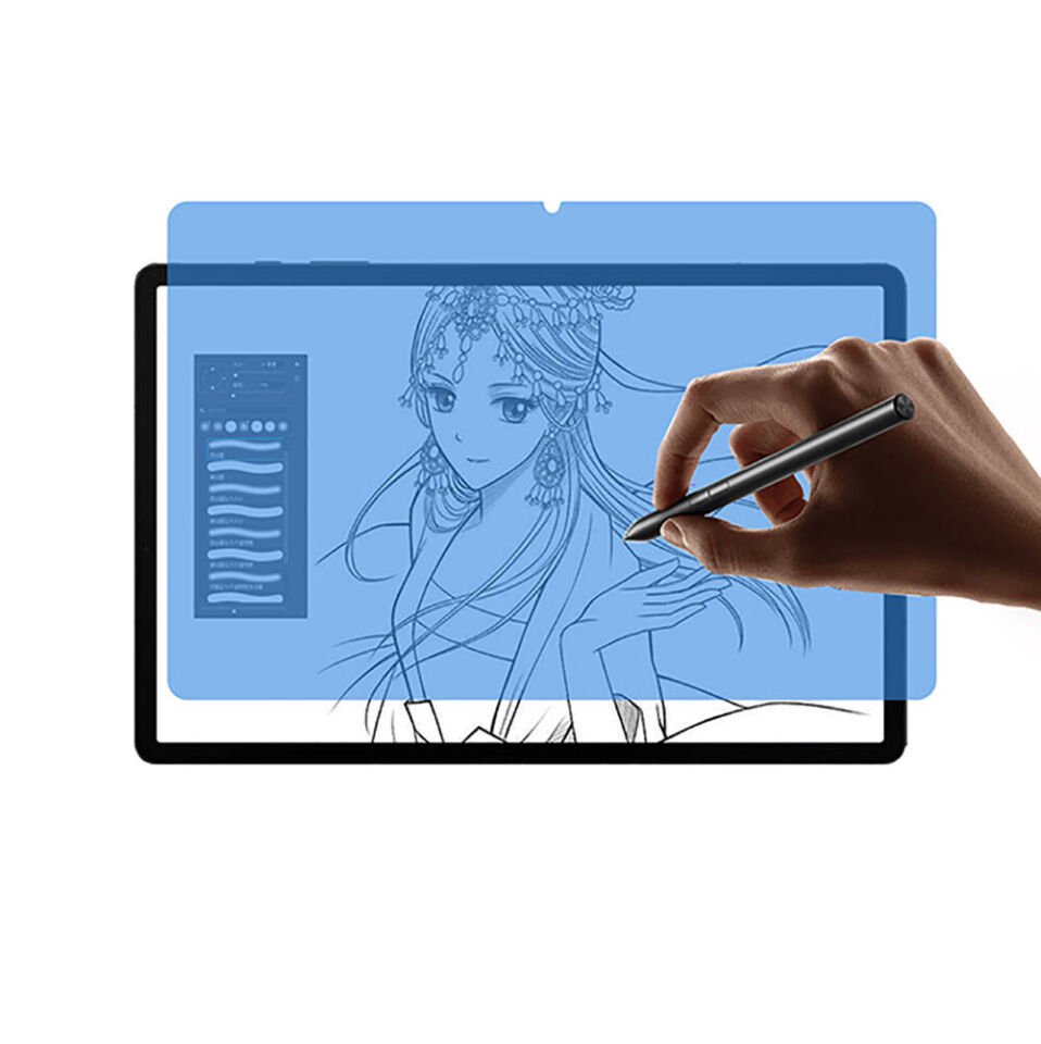 Samsung Galaxy Tab S10 Ekran Koruyucu Kalemler İçin Kağıt Hissi Veren Koruyucu (z-Paper-Like) Renksiz