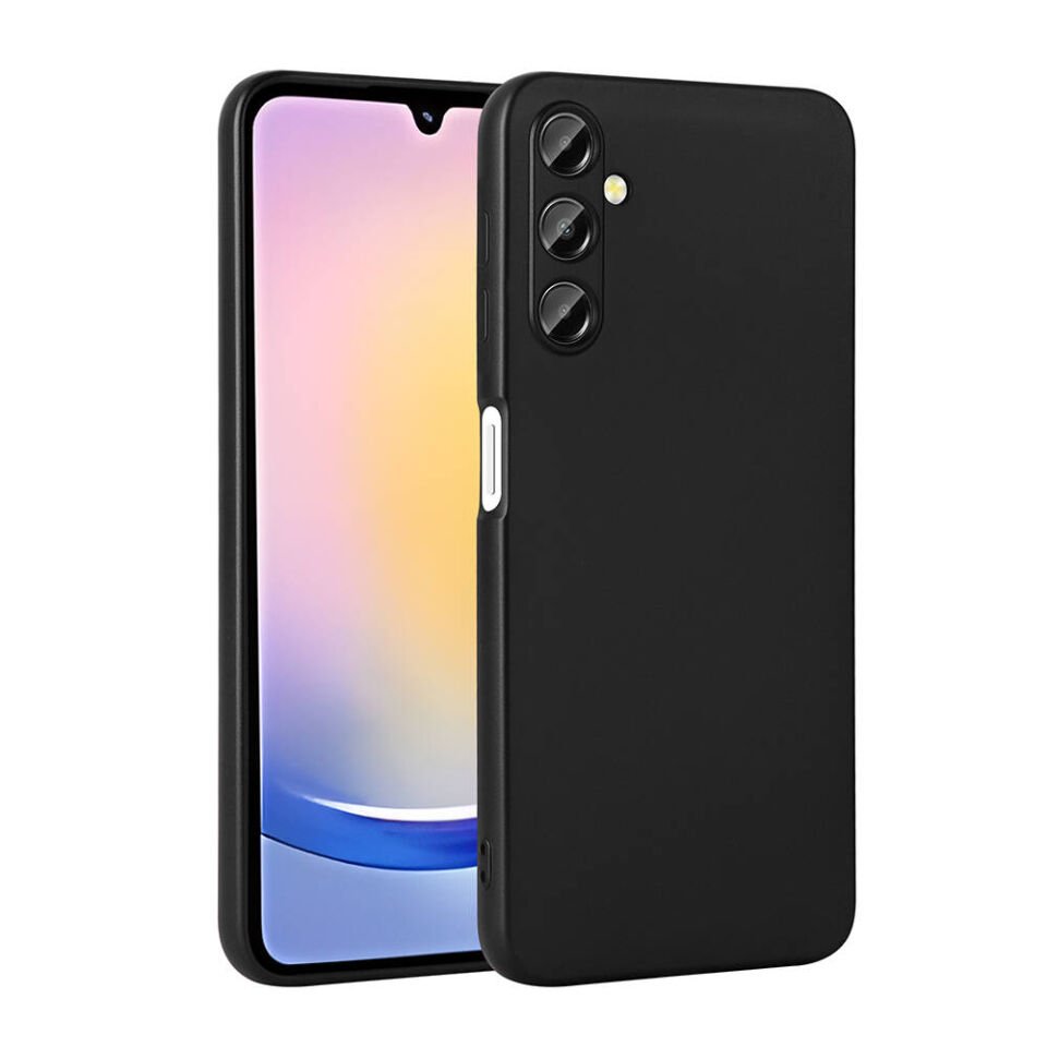 Samsung Galaxy A25 Kılıf Yumuşak Dokulu Soft İnce Mat Silikon Kapak (PREMİER) Siyah