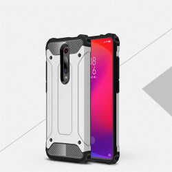 Xiaomi Mi 9T Kılıf Armor Köşe Korumalı Çift Katman Tank Zırh Kapak (CRASH) Mavi