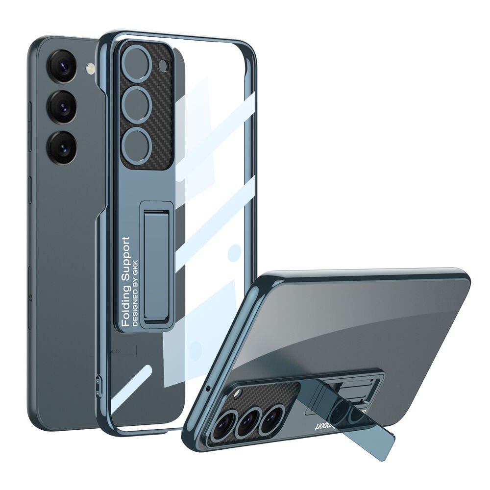 Samsung Galaxy S23 Kılıf Kamera Korumalı Şeffaf Tasarımlı HEPTEKİLETİŞİM Lego Standlı Kapak