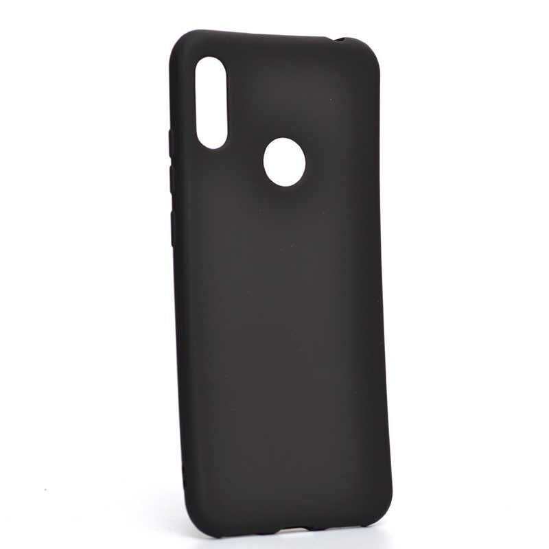 Huawei Y6S 2019 Kılıf Yumuşak Dokulu Soft Esnek İnce Mat Renkli Silikon Kapak (PREMİER) Saks Mavi